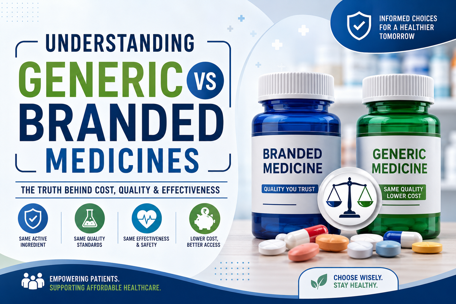 Understanding Generic vs Branded Medicines: What Every Patient Should Know